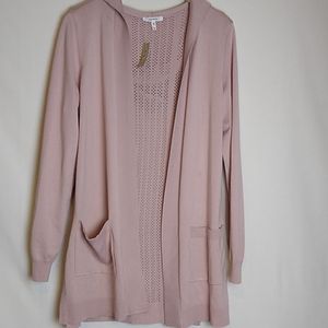 Maurice's NWT sweater Dust rose hooded